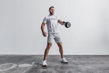 Nobull Men's T Shirts White Camo | Australia (PZ1503)